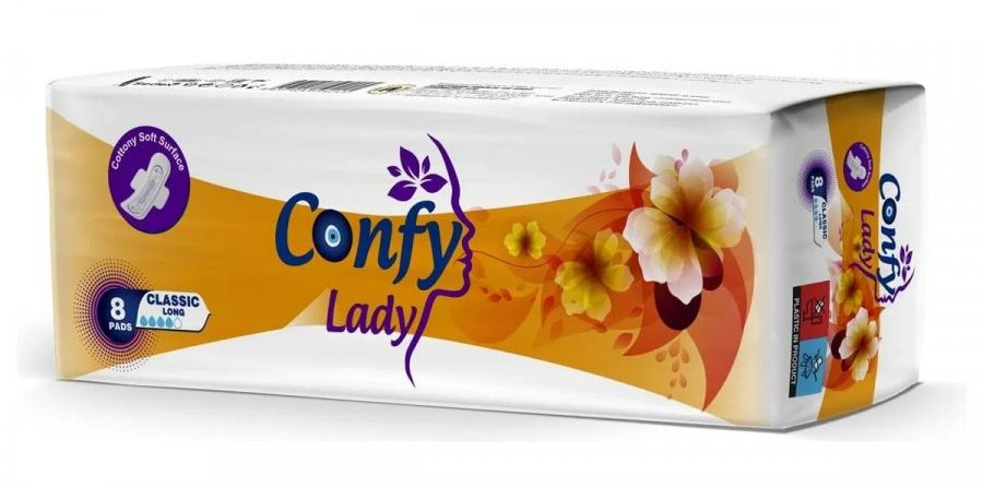 Прокладки CLASSIC LONG, 8шт Confy Lady Прокладки CLASSIC LONG, 8шт Confy Lady