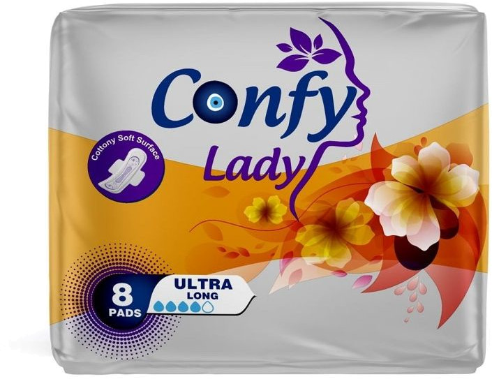 Прокладки ULTRA LONG, 8шт Confy Lady Прокладки ULTRA LONG, 8шт Confy Lady